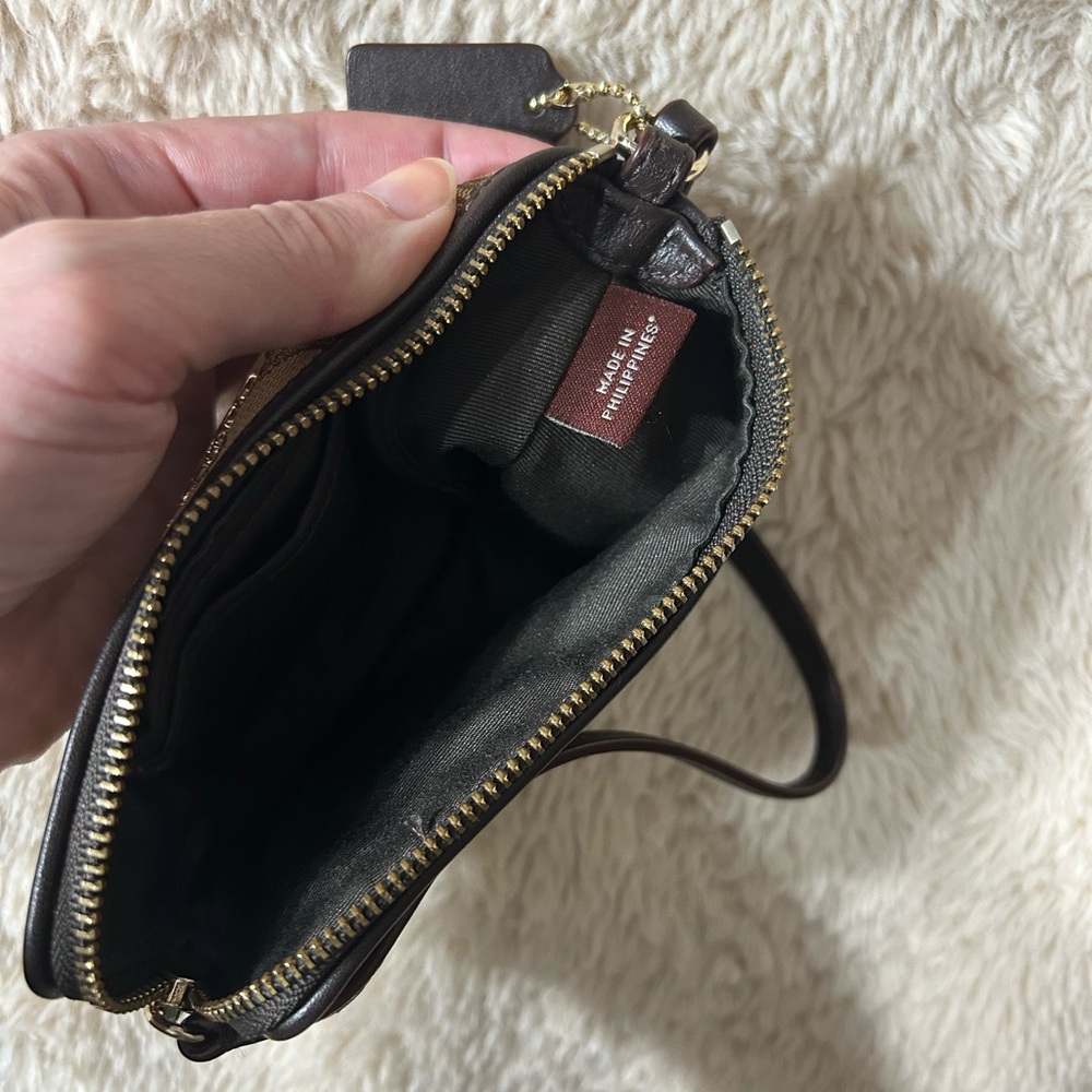 Coach Tan Signature Wristlet - Picture 7 of 7